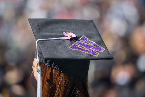 graduation cap photo by Dennis Wise © 2015 University of Washington