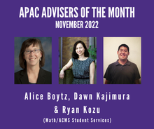 APAC Advisers of the Month
