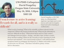 David Pengelley, Oregon State University