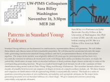 UW-PIMS Colloquium: Sara Billey