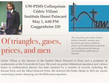 Colloquium poster: Cédric Villani