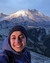 Maryam in front of Mount Rainier