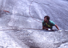 Steve Mitchell climbing in Squamish