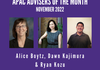 APAC Advisers of the Month