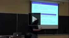  YouTube link to UW-PIMS Mathematics Colloquium (November 8, 2011)
